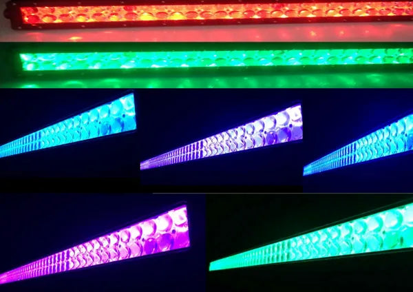 14" LED COLOR CHANGING LIGHT BAR - MILLAR LIGHT BARS - FX WHIPS, LLC