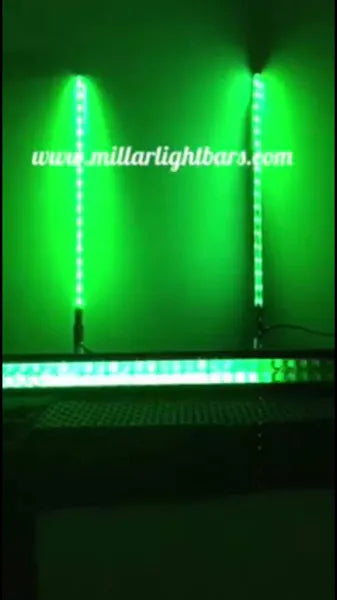 24" DOUBLE ROW STACK/CHASE RGB LIGHT BAR - MILLAR LIGHT BARS - FX WHIPS, LLC