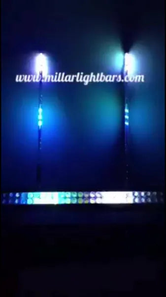 24" DOUBLE ROW STACK/CHASE RGB LIGHT BAR - MILLAR LIGHT BARS - FX WHIPS, LLC
