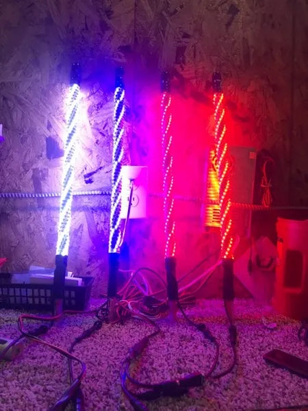 360 SOLID COLORS - *PAIRS* - MILLAR LIGHT BARS - FX WHIPS, LLC