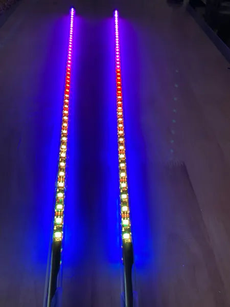 PAIR - EXTREME DREAM WHIPS - MILLAR LIGHT BARS - FX WHIPS, LLC