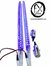 *PAIR* BLUE LED LIGHT WHIP - MILLAR LIGHT BARS - FX WHIPS, LLC