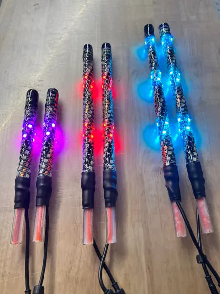 (PAIRS) TWISTED EXTREME MINIS - MILLAR LIGHT BARS - FX WHIPS, LLC