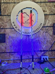 PAIR TWISTED MURICA WHIPS - MILLAR LIGHT BARS - FX WHIPS, LLC