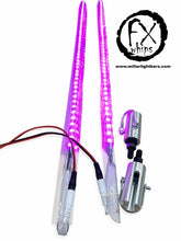 *PAIR* PINK LED LIGHT WHIP - MILLAR LIGHT BARS - FX WHIPS, LLC
