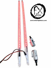 *PAIR* RED LED LIGHT WHIP - MILLAR LIGHT BARS - FX WHIPS, LLC