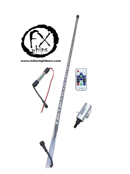SINGLE - EXTREME DREAM WHIP - MILLAR LIGHT BARS - FX WHIPS, LLC