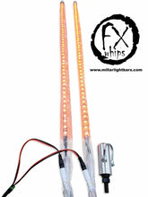*PAIR* TRUE ORANGE LED LIGHT WHIP - MILLAR LIGHT BARS - FX WHIPS, LLC