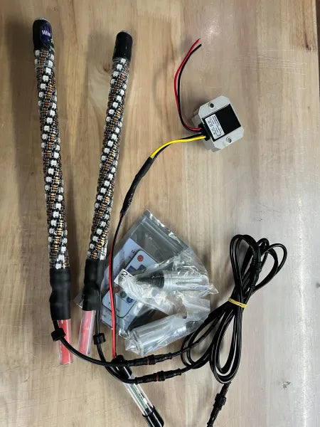 *PAIRS* 11" 16" 18" TWISTED 5V MINI - MILLAR LIGHT BARS - FX WHIPS, LLC