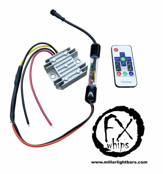 5V CONTROL BOX + REMOTE - MILLAR LIGHT BARS - FX WHIPS, LLC